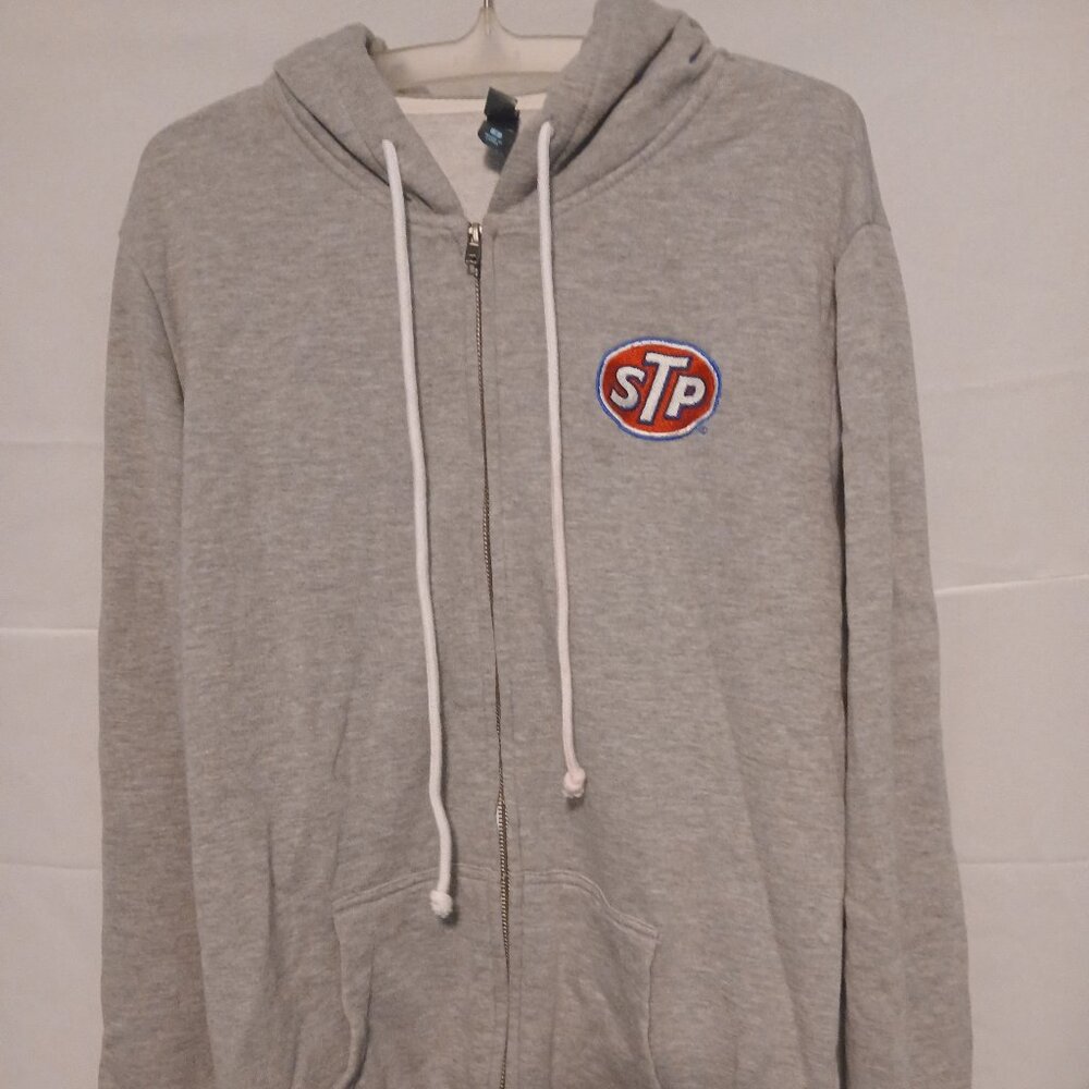 Stp zip  grey zip hoodie